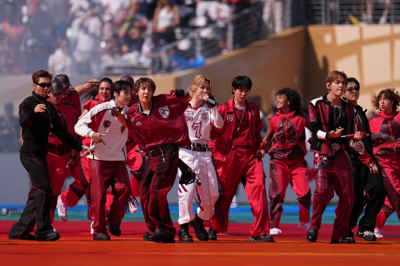 BTS made history performing at the World Cup Halftime Show, but this isn't the first time. BTS made history in 2022 with the World Cup before.