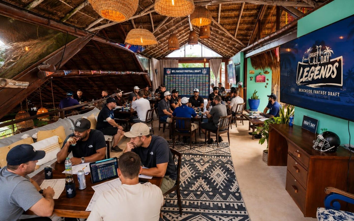If you are in a fantasy football league, you can now make your draft day special with a destination draft in the Bahamas, Tulum or Las Vegas.