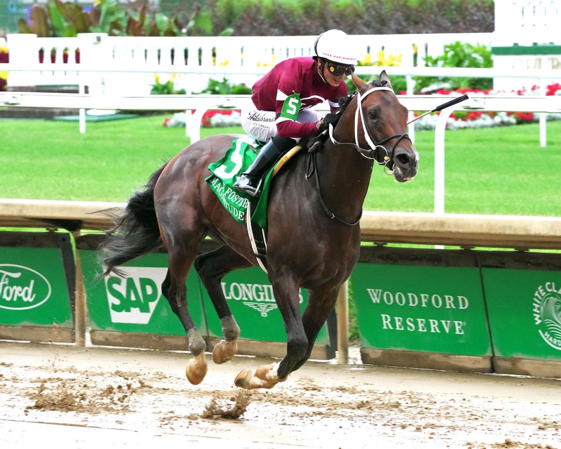 Magnitude is the early favorite for the $7 million Breeders' Cup Classic after a powerful score in the Stephen Foster Stakes at Churchill Downs.