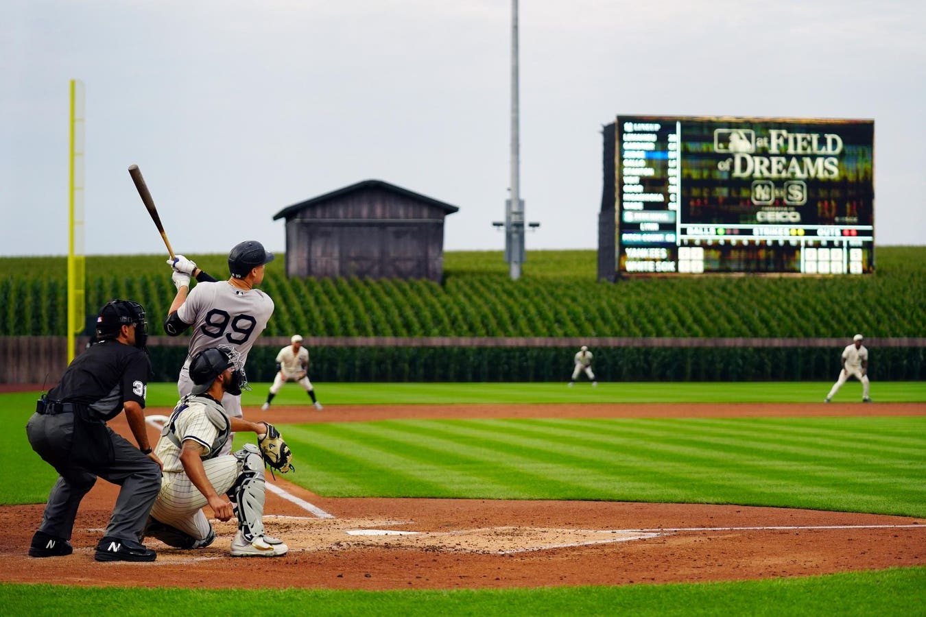 Major League Baseball’s "Field of Dreams" game — set amid the cornfields of Iowa where Kevin Costner’s famed movie baseball field originated