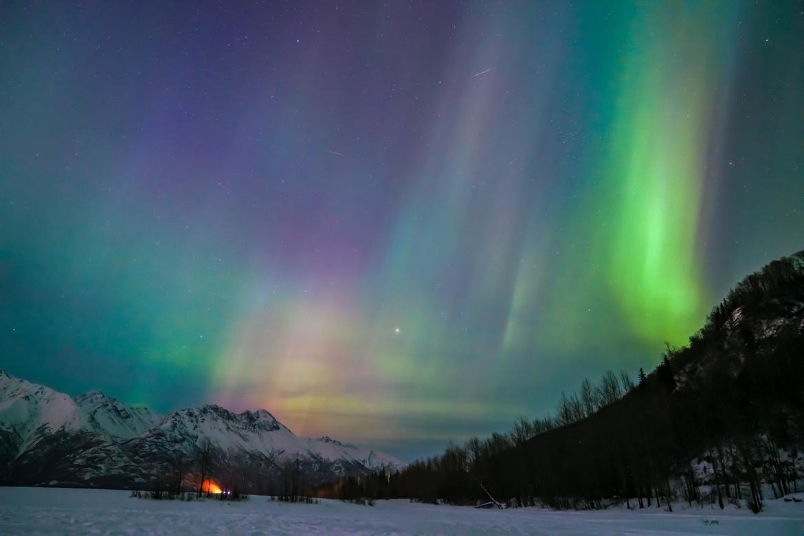 There is a “low” chance of seeing the northern lights in areas along the U.S.-Canada border Saturday night.