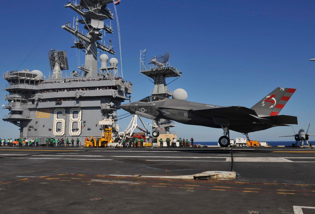 The first carrier landing of an F-35C occurred on the USS Nimitz, but the warship was never upgraded to fully accommodate the fifth-generation fighter