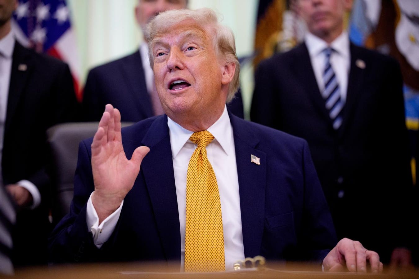 Trump said the Reflecting Pool would be repaired either immediately before or after the Fourth of July.
