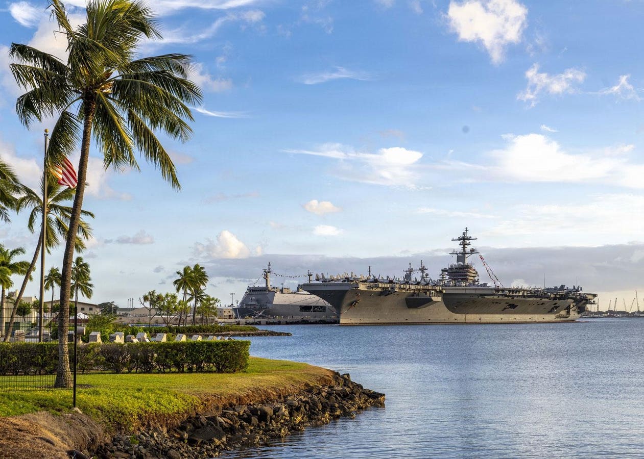 The USS Theodore Roosevelt is leading the Exercise Rim of the Pacific, which began on June 24 and will run through July 31