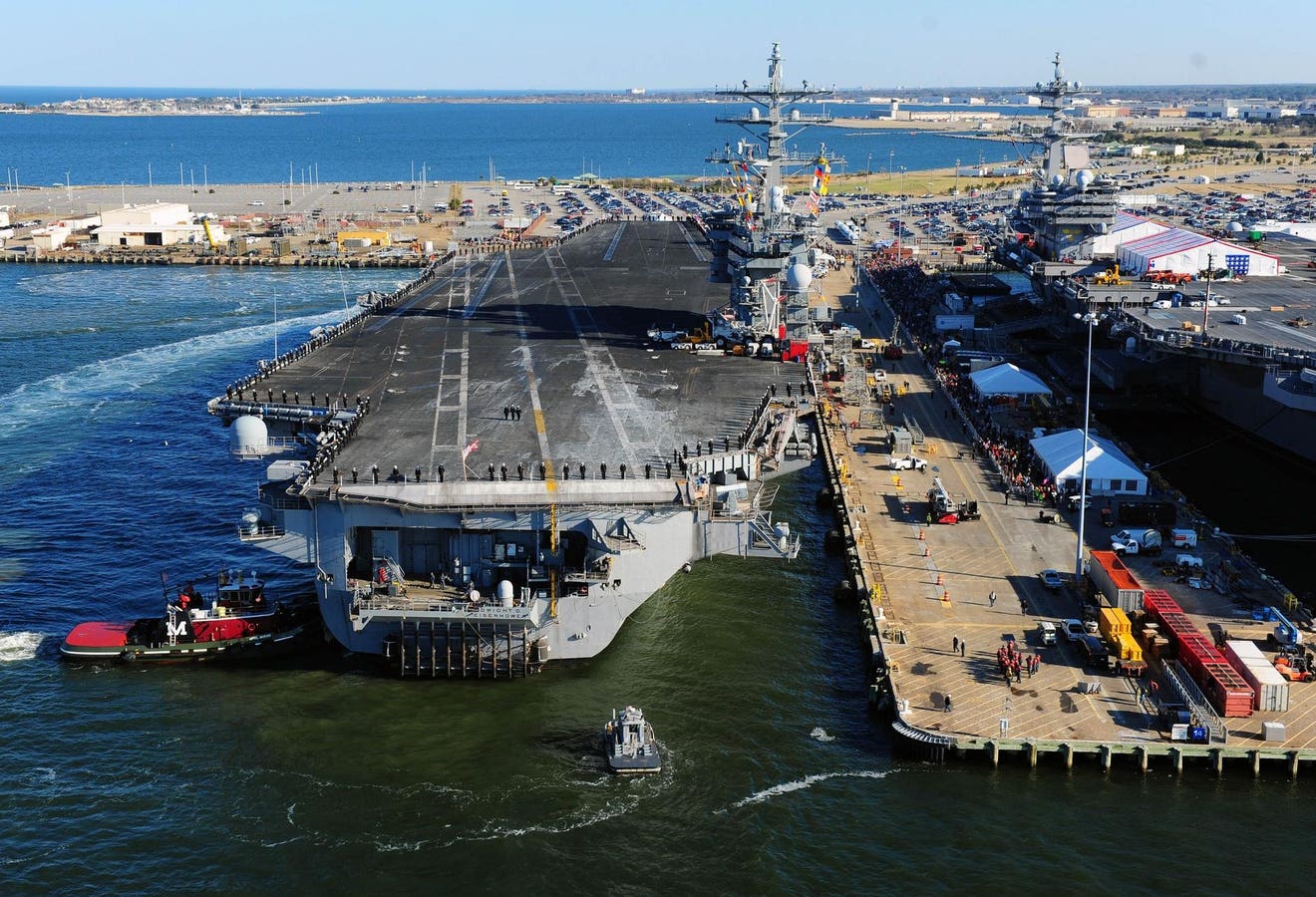 The USS Dwight D. Eisenhower’s newly renovated Library Multimedia Resource Center will provide the crew with a comfortable place to unwind during long