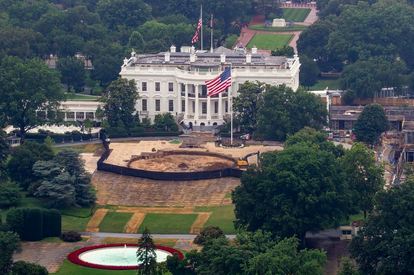 The Trump administration has not officially announced plans for the new helipad as of Tuesday.